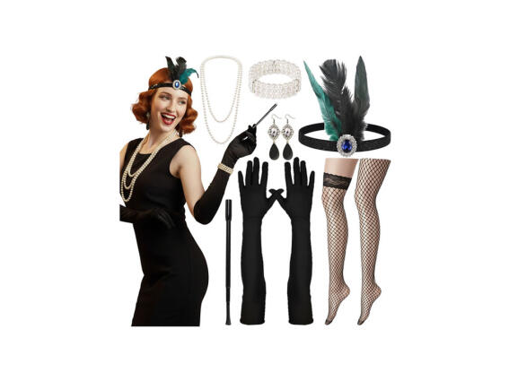 Σετ Αποκριάτικα Αξεσουάρ 9 τεμαχίων, 20x28x4 cm