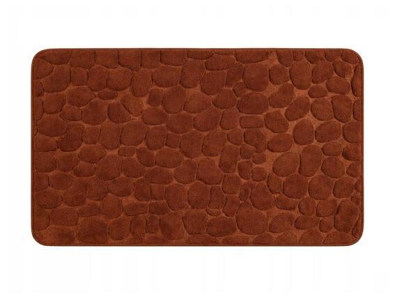 Αντιολισθητικό Πατάκι Μπάνιου Απορροφητικό σε Καφέ Χρώμα, 50x80 cm