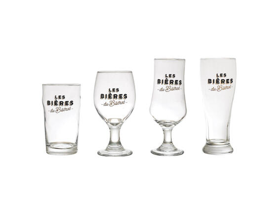 Aria Trade Σετ Γυάλινα Ποτήρια Μπύρας 4 Τεμαχίων 7.3x7.3x19.2cm