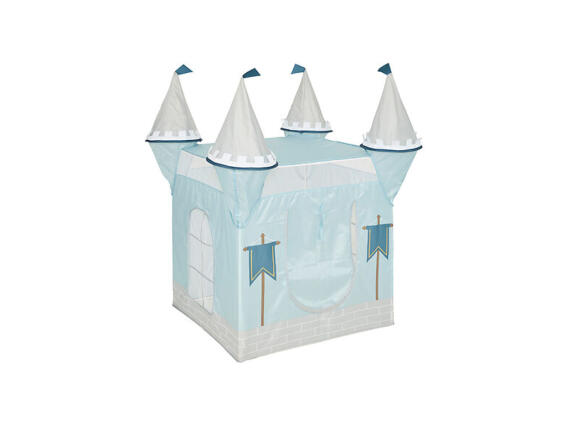 Aria Trade Παιδική Σκηνή Pop Up Tent σε σχήμα Κάστρου, σε Μπλε χρώμα, 130x78x78 cm