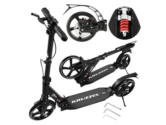 Kruzzel Πατίνι Scooter Δίτροχο Αναδιπλούμενο Kruzzel Hyperion με Μεγάλες Ρόδες