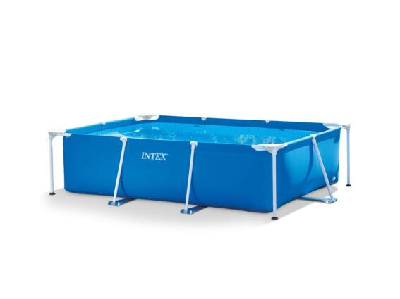 Intex Φουσκωτή Πισίνα Ορθογώνια από PVC 1662lt με Μεταλλικό Σκελετό, 220x150x60 cm, 28270
