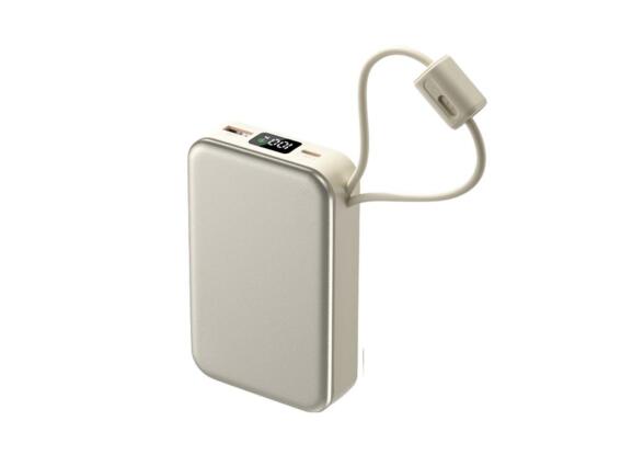 Powerbank 20.000mAh Fast Charge 22.5W QC 3.0 με USB-C και Lightning, με Ενσωματωμένα Καλώδια