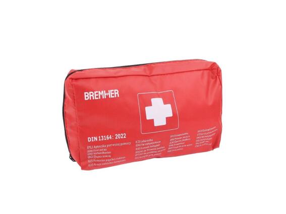 Bremher Φαρμακείο Αυτοκινήτου με Πιστοποίηση DIN 13164:2022 Μάσκα CPR και Επίδεσμο Εγκαυμάτων
