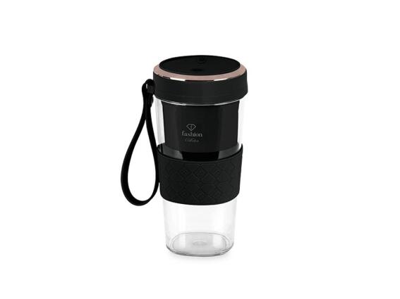 Fashion TV by Berlinger Haus Mini Φορητό Μπλέντερ 60W USB Χωρητικότητας 400ml, Black Rose FTV-0176