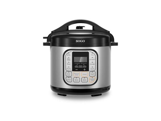 Sogo Πολυμάγειρας Χύτρα Ταχύτητας 6L 1000W με Ψηφιακή Οθόνη και 12 Προγράμματα, OLL-SS-10605