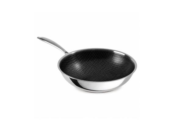 Berlinger Haus Τηγάνι Wok 30 cm, από Ανοξείδωτο Ατσάλι 18/10, Eternal Collection BH-8521