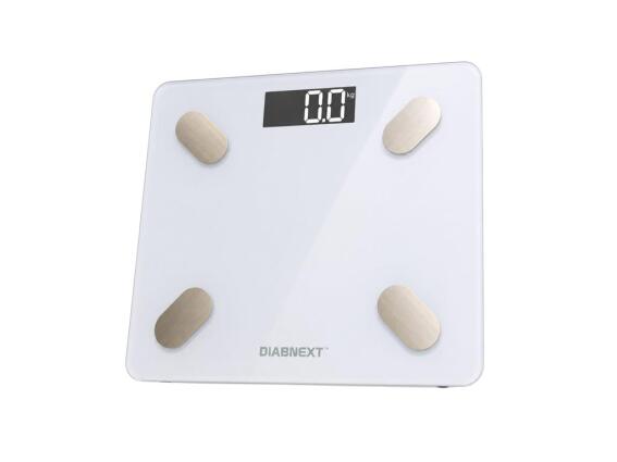 Aria Trade Ηλεκτρονική Ζυγαριά Μπάνιου LCD Slim Fit έως 180kg σε Λευκό Χρώμα