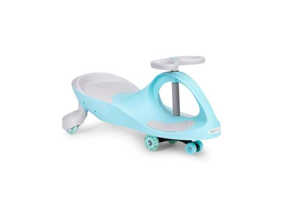 Ecotoys Swing Car Παιδικό Τρίκυκλο Αυτοκινητάκι Με Τιμόνι Και Τροχούς LED Μπλε, YM-SW-1 BLUE