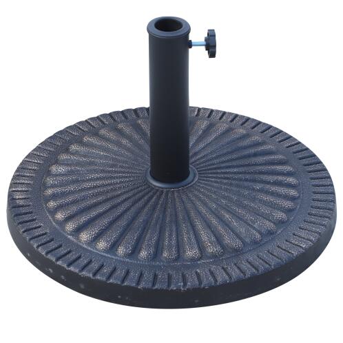 Outsunny Διάμετρος βάσης ομπρέλας 3,8-4,8cm Floral μοτίβο με πόμολο Βάρος 15KG Ρητίνη κήπου 49x32cm 01-0903