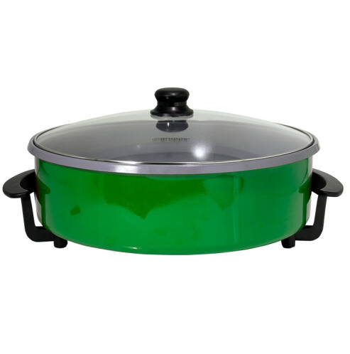 Gruppe Teppanyaki με Καπάκι 1500W με Ρυθμιζόμενο Θερμοστάτη DV-4042 Πράσινο