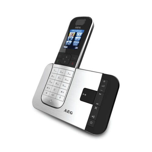 AEG AΣΥΡΜΑΤΟ ΤΗΛΕΦΩΝΟ D575 ΜΑΥΡΟ/ΑΣΗΜΙ ΜΕ ΤΗΛΕΦΩΝΗΤΗ