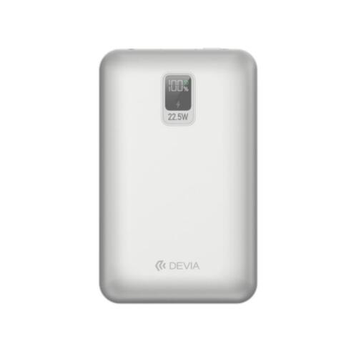 Φορτιστής Ανάγκης Devia EP208 MINI 22.5W 20000mAh με 2 Ενσωματωμένα Καλώδια Ultra4 Ασημί