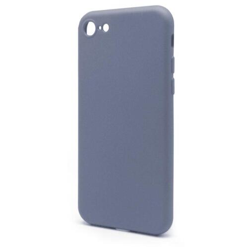 Θήκη Liquid Silicon inos Apple iPhone 7/ iPhone 8 L-Cover Γκρι-Μπλε