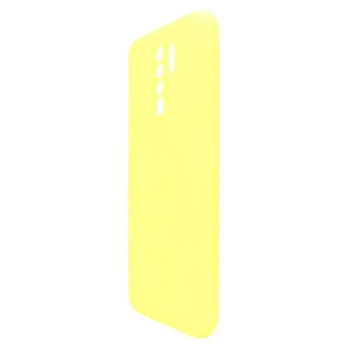Θήκη Liquid Silicon inos Xiaomi Redmi 9 L-Cover Κίτρινο