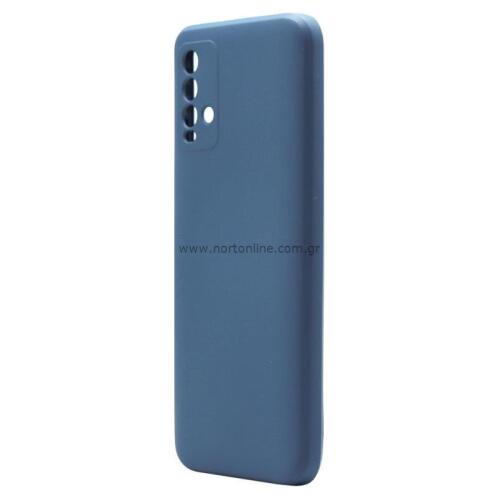 Θήκη Liquid Silicon inos Xiaomi Redmi 9T L-Cover Μπλε Ραφ
