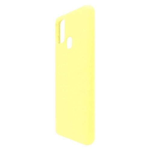 Θήκη Liquid Silicon inos Samsung A217F Galaxy A21s L-Cover Κίτρινο