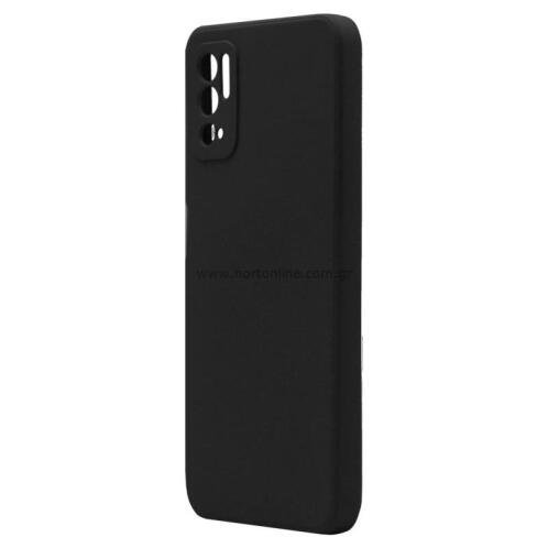 Θήκη Liquid Silicon inos Xiaomi Redmi Note 10 5G L-Cover Μαύρο
