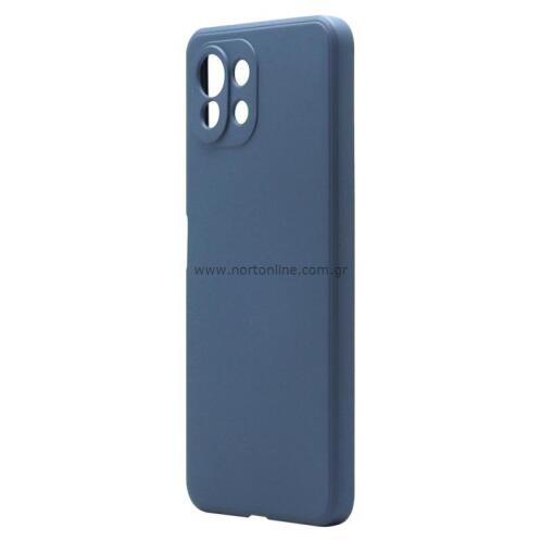 Θήκη Liquid Silicon inos Xiaomi Mi 11 Lite/ Mi 11 Lite 5G L-Cover Μπλε Ραφ