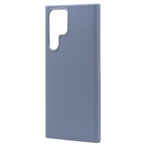 Θήκη Liquid Silicon inos Samsung S908B Galaxy S22 Ultra 5G L-Cover Γκρι-Μπλε