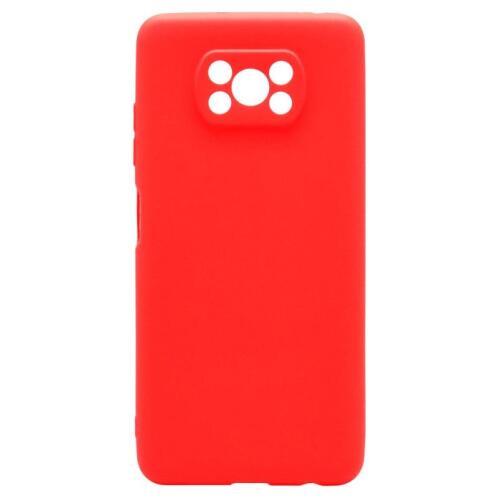 Θήκη Soft TPU inos Xiaomi Poco X3/ Poco X3 Pro S-Cover Κόκκινο