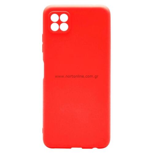 Θήκη Soft TPU inos Samsung A226B Galaxy A22 5G S-Cover Κόκκινο