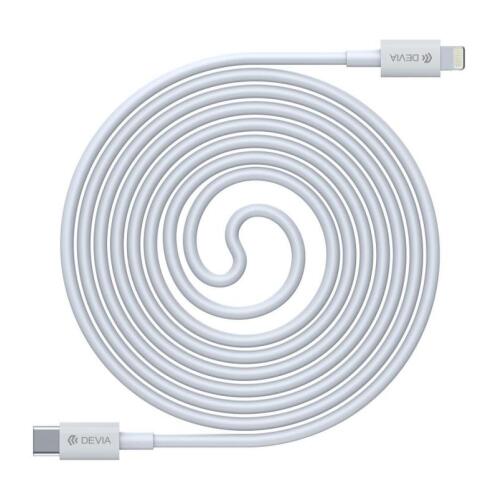 Devia Καλώδιο Σύνδεσης USB 2.0 EC146 USB C σε Lightning PD 20W 1m Smart Series Λευκό