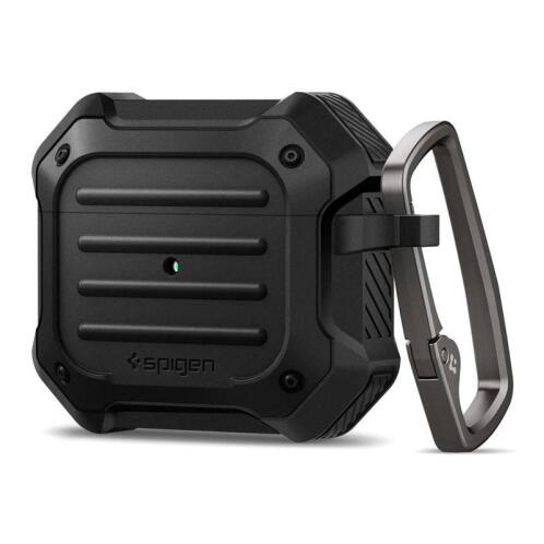 Θήκη Σιλικόνης Spigen Tough Armor Apple AirPods 3 με Γάντζο Μαύρο