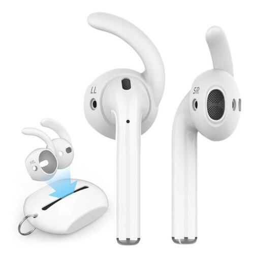 Earhooks Σιλικόνης με Θήκη AhaStyle PT60 Apple EarPods & Airpods Comfort Λευκό (3 ζεύγη)