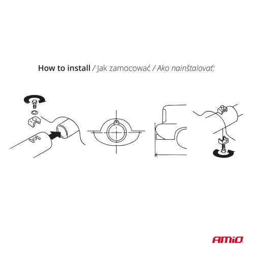 AMiO  Σιγαστήρας εξάτμισης από ανοξείδωτο χάλυβα MT 017B ,01317