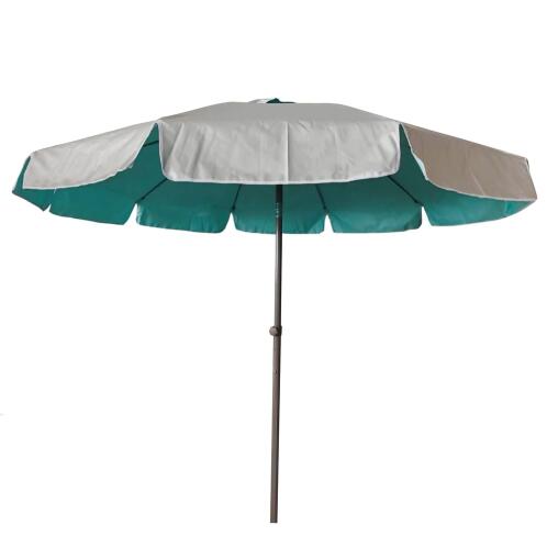 SOLART Ομπρέλα θαλάσσης 200cm 10 ακτίνες με σχήμα U με μηχανισμό κλίσης polyester πετρόλ