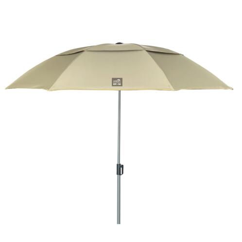 SOLART Ομπρέλα θαλάσσης 200cm 8 ακτίνες χωρίς μηχανισμό κλίσης polyester μπεζ