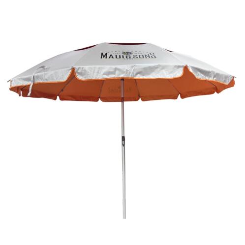 Maui & Sons Ομπρέλα Θαλάσσης 220cm 10 Ακτίνες με Μηχανισμό Κλίσης Polyester Πορτοκαλί