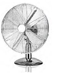 Lineme Ανεμιστήρας Επιτραπέζιος 12" Vintage Νίκελ 02-00143-7