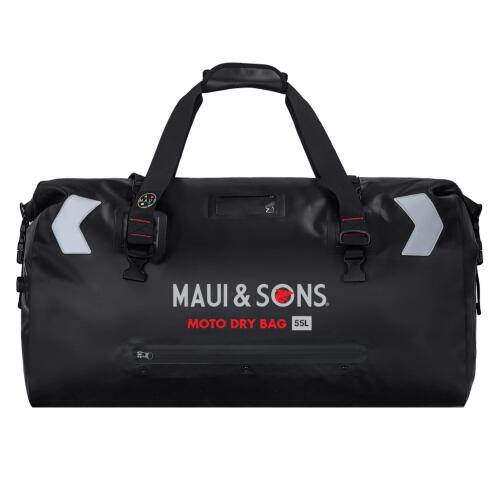 Maui & Sons Στεγανό Σακίδιο 55lt Ουράς Μοτοσικλέτας Μαύρo