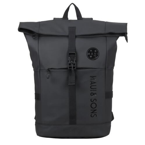 MAUI&SONS Backpack 20lt polyester μαύρο