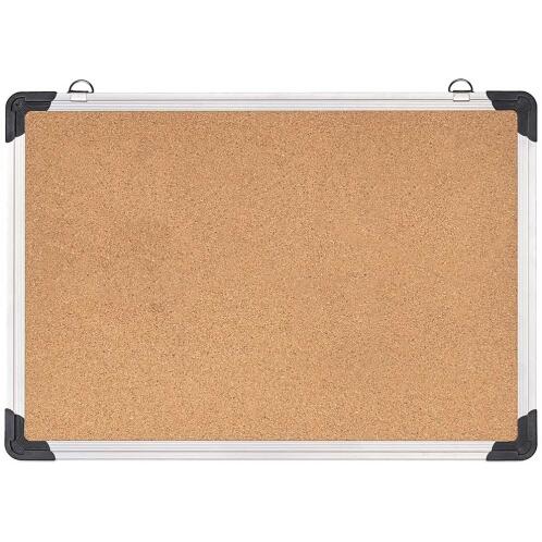 BAKAJI  Τετράγωνος Πίνακας Φελλού με Αλουμινένιο Πλαίσιο για Τοίχο 120x90x1.8 εκ.  02814540