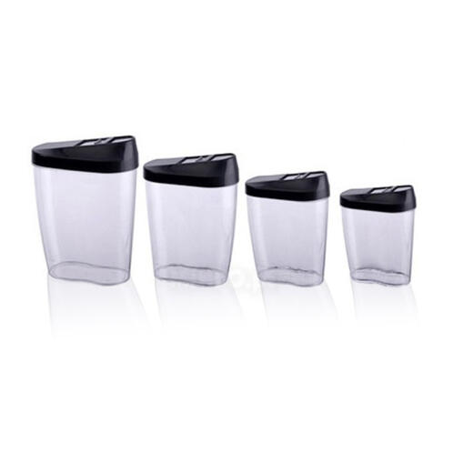 Σετ Πλαστικά Αεροστεγή Δοχεία Αποθήκευσης Τροφίμων 4 τμχ Bakaji 02814792