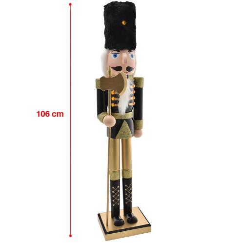 BAKAJI  Ξύλινος Χριστουγεννιάτικος Καρυοθραύστης Ύψους 106 εκ. Χριστουγεννιάτικες Διακοσμήσεις  02814927