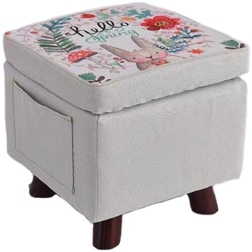 STAKMANN Πουφ αποθήκευσης πολλαπλών χρήσεων από ύφασμα, υποπόδιο, σκαμπό και μπαούλο, χρώμα γκρι.  02815332