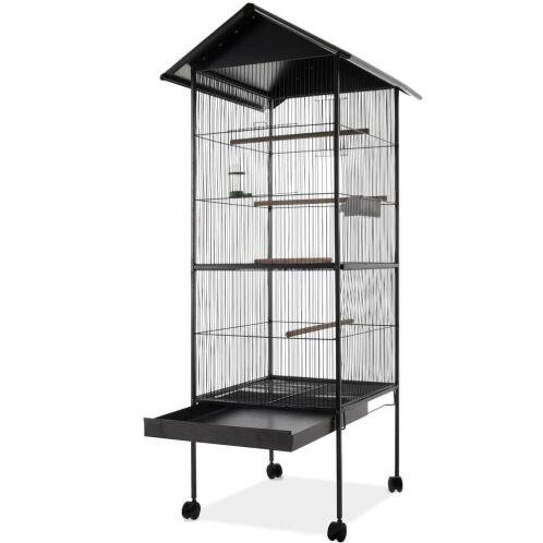 BAKAJI  Μεταλλικό Κλουβί  για Πουλιά 160 x 64 x 64 cm  02824245