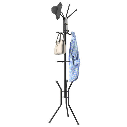 Bakaji Επιδαπέδια Κρεμάστρα Ρούχων με 12 Γάντζους 02840232 Μαύρη