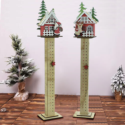 BAKAJI  Ημερολόγιο Αντίστροφης Μέτρησης Χριστουγέννων Ξύλινο Led Διακόσμηση Δαπέδου Χριστουγέννων Σε Διάφορα Χρώματα  02841817