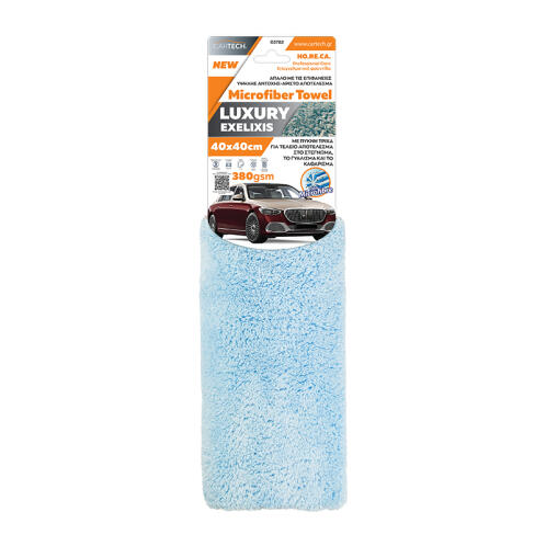 CARTECH MICROFIBER LUXURY EXELIXIS 40X40 LIGHT BLUE 380GSM