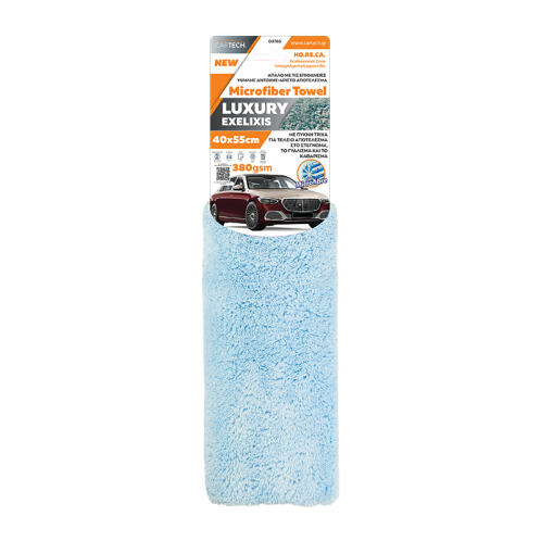 CARTECH MICROFIBER LUXURY EXELIXIS 40X55 LIGHT BLUE 380GSM