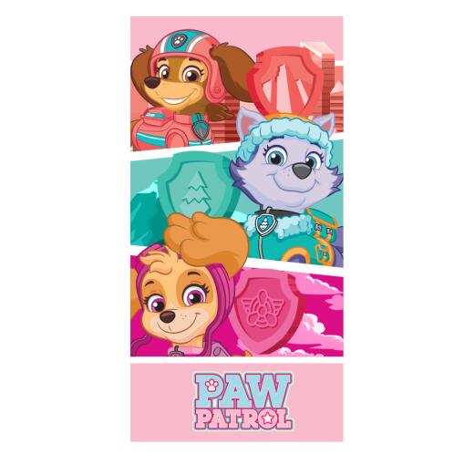 PAW PATROL Πετσέτα θαλάσσης microfiber 70x140cm ροζ