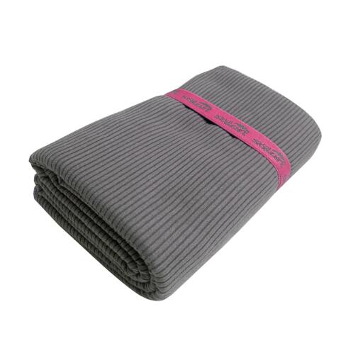 SOLART Πετσέτα θαλάσσης microfiber 110x175cm κοτλέ γκρι/ροζ