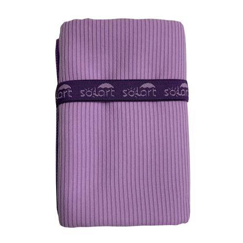 SOLART Πετσέτα θαλάσσης microfiber 110x175cm κοτλέ μωβ
