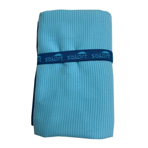 SOLART Πετσέτα θαλάσσης microfiber 110x175cm κοτλέ μπλε/μπλε