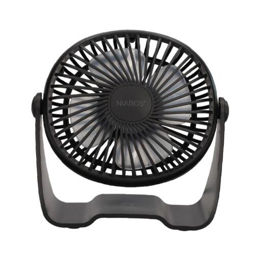 Niaros  Επιτραπέζιος Ανεμιστήρας Alua USB 3W Mini Μαύρο